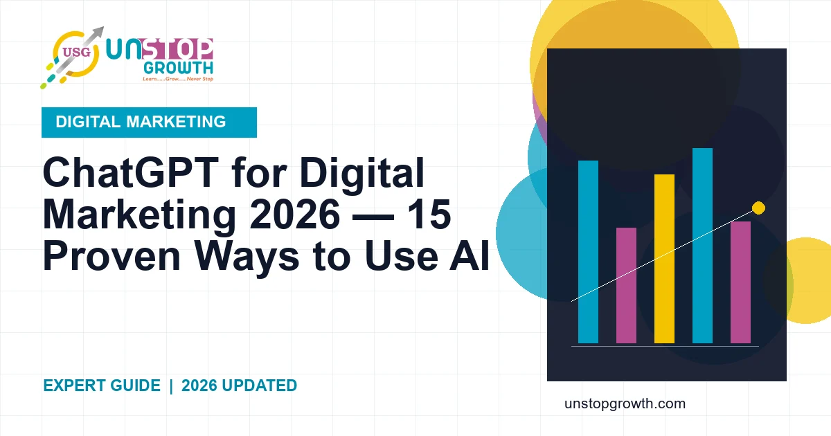ChatGPT for Digital Marketing 2026 — 15 Proven Ways