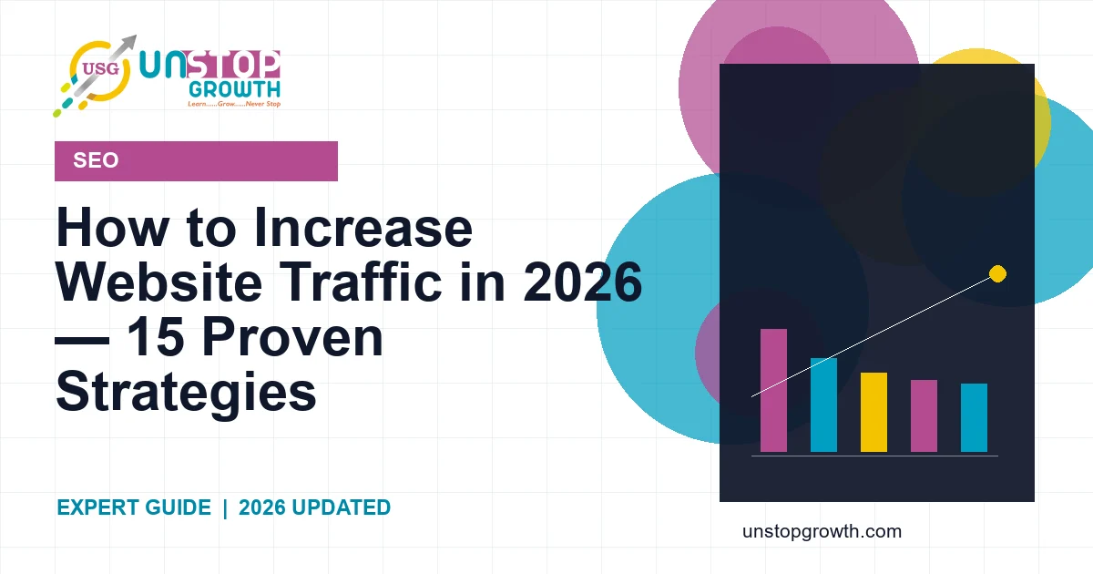 How to Increase Website Traffic in 2026 — 20 Proven Ways