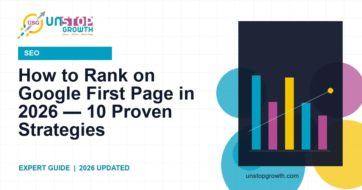 How to Rank on Google First Page in 2026 — SEO Guide