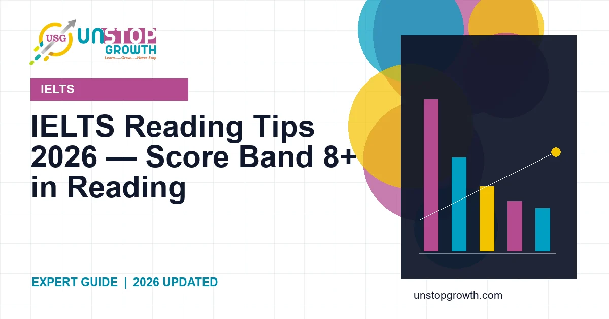 IELTS Reading Tips 2026 — Score Band 8+ in Reading
