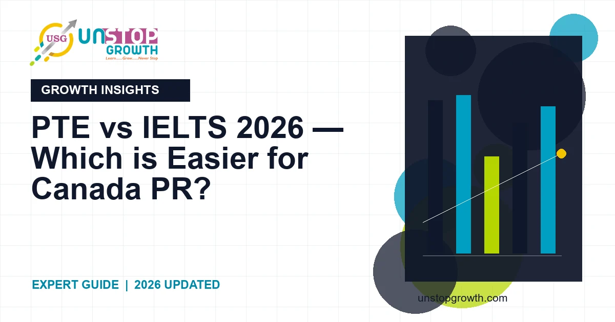 PTE vs IELTS 2026 — Which is Easier for Canada PR?
