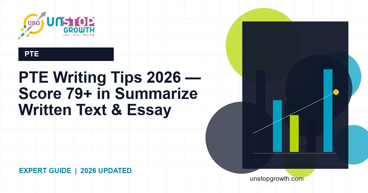 PTE Writing Tips 2026 — Score 79+ in PTE Writing